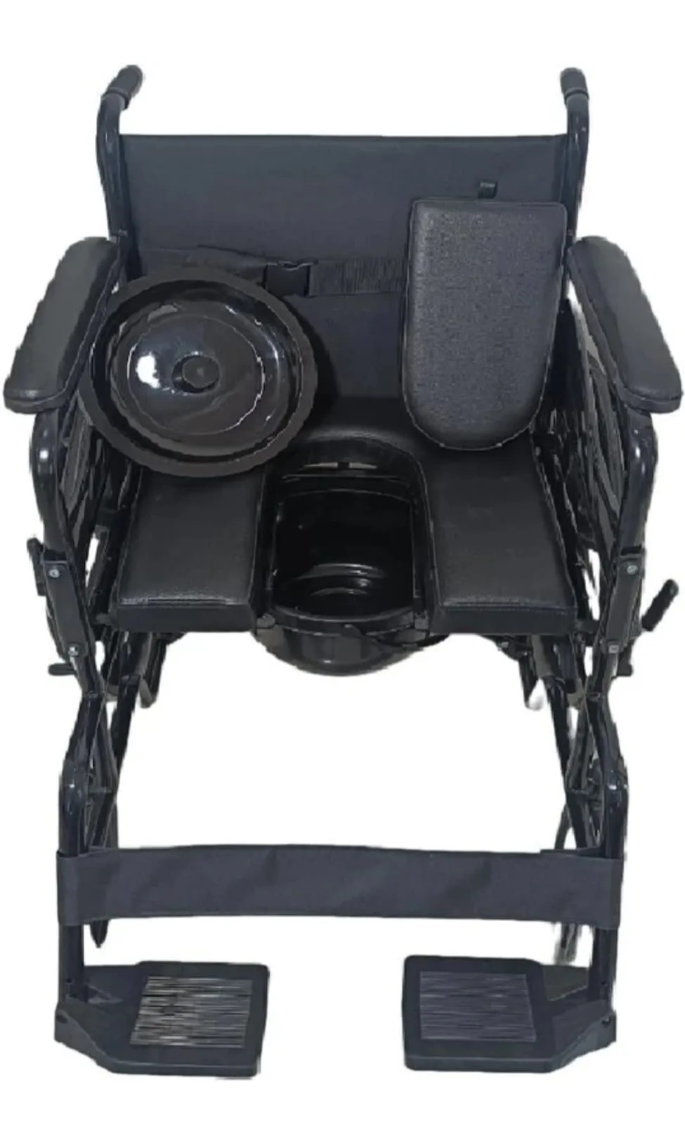 Foldable Commode Wheelchair for Seniors thumbnail 2